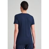 SCHIESSER Mix+Relax T-shirt - dames shirt korte mouwen modal blauw