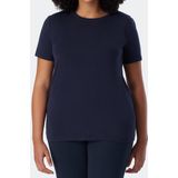 SCHIESSER Mix+Relax T-shirt - dames shirt korte mouwen modal blauw