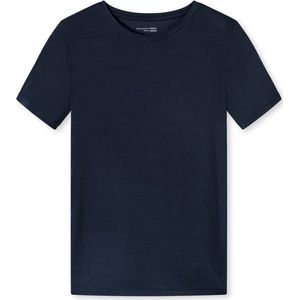 SCHIESSER Mix+Relax T-shirt - dames shirt korte mouwen modal blauw