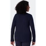 Schiesser - Longsleeve - Blauw - Zijde en Elastaan - Mix/Relax Serie
