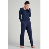 Schiesser - Mix/Relax - Pyjamabroek - Blue - Model 175482