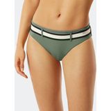 Schiesser - Bikinislip - Bikinibroekje - Zwart-Wit - Gerecycled Materiaal