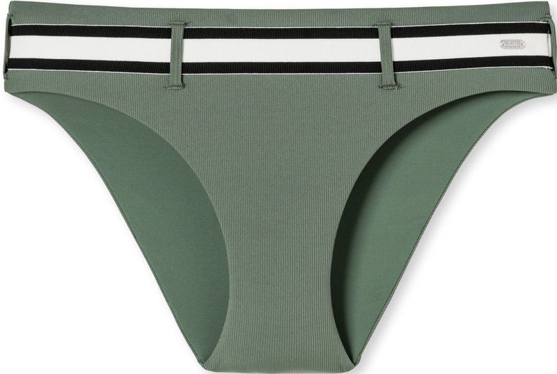 Schiesser - Bikinislip - Bikinibroekje - Zwart-Wit - Gerecycled Materiaal