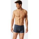 SCHIESSER - Nautical Casual - Herenzwemshort - Admiraalblauw - Met Witte Stroken - Met Koordsluiting
