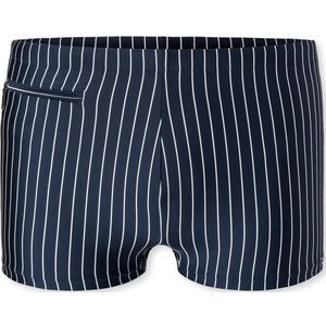 SCHIESSER - Nautical Casual - Herenzwemshort - Admiraalblauw - Met Witte Stroken - Met Koordsluiting