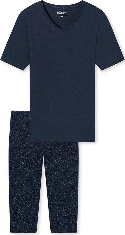 Uncover by Schiesser - Pyjama - Donkerblauw - Katoen