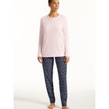 Schiesser Pyjama Lange Broek - Bleu-Rose - Uncover Serie