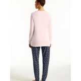 Schiesser Pyjama Lange Broek - Bleu-Rose - Uncover Serie