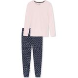 Schiesser Pyjama Lange Broek - Bleu-Rose - Uncover Serie