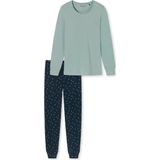 Schiesser - Essentials Comfort Fit - Pyjamaset - Grijsblauw - Single Jersey