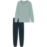 Schiesser - Essentials Comfort Fit - Pyjamaset - Grijsblauw - Single Jersey