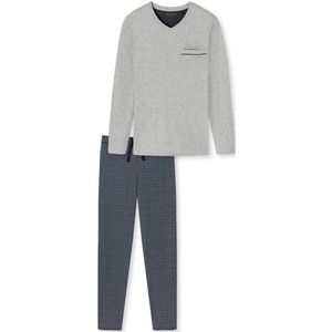 Schiesser - Pyjama - Grijs - 100% Katoen