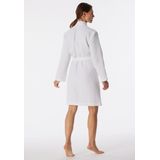 SCHIESSER Badjas - Dames Wafelpique in Wit