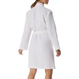 SCHIESSER Badjas - Dames Wafelpique in Wit