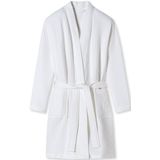 SCHIESSER Badjas - Dames Wafelpique in Wit