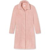 SCHIESSER Essentials badjas - dames teddyfleece kamerjas roze