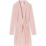 Schiesser - Essentials - Badjas - Roze - 95% Modal / 5% Elastaan