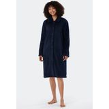 Schiesser - Essentials - Badjas - Dark Blue - 100% Polyester