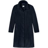 Schiesser Badjas van zacht fleece voor dames, Donkerblauw