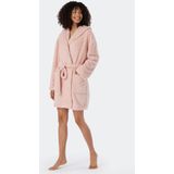 Schiesser - Essentials - Badjas - Roze - Teddyfleece