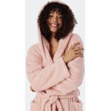 Schiesser - Essentials - Badjas - Roze - Teddyfleece