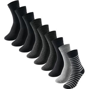 SCHIESSER - Sokken - Zwart - 9-pack - Heren