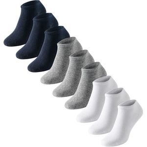 Discover by Schiesser - Quarter - Damessokken - Katoen - 9 Paar