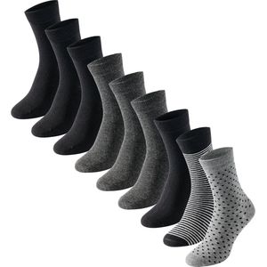 Uncover by Schiesser - Kniekousen - Zwart - Katoenmix - Versterkte Hiel en Teen