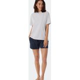SCHIESSER Mix+Relax T-shirt - dames shirt korte mouwen grijs-gemeleerd