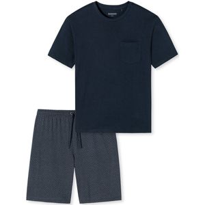 Schiesser - Heren Shortama - Blauw