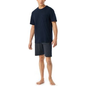 Schiesser - Shortama - Donkerblauw - Katoen