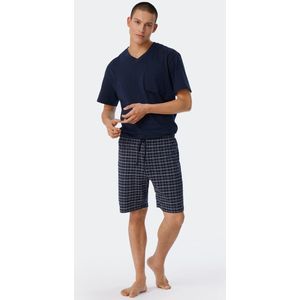 SCHIESSER - Heren Shortama - Korte Broek + Shirt - Natuurlijke Materialen