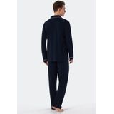 Schiesser - 179296 - Pyjama - Donkerblauw - 100% Katoen