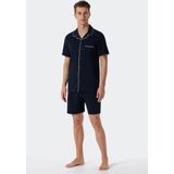 Schiesser Korte pyjama voor heren, Blauw