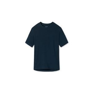 SCHIESSER Mix+Relax T-shirt - dames shirt korte mouwen donkerblauw