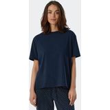 SCHIESSER Mix+Relax T-shirt - dames shirt korte mouwen donkerblauw