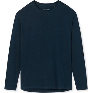 SCHIESSER Mix+Relax T-shirt - dames shirt lange mouwen donkerblauw
