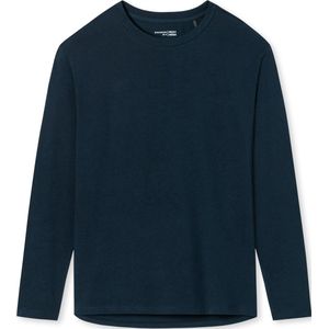 SCHIESSER Mix+Relax T-shirt - dames shirt lange mouwen donkerblauw