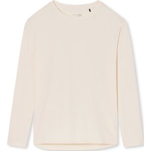 SCHIESSER Mix+Relax T-shirt - dames shirt lange mouwen cremekleurig