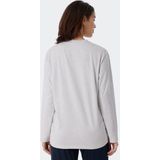 Schiesser Pyjamaoberteil Mix & Relax Organic Cotton (1-tlg) Schlafanzug Shirt langarm - Baumwolle
