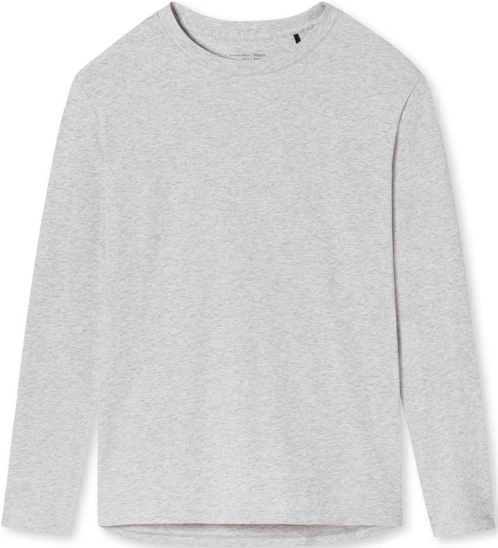 Schiesser Pyjamaoberteil Mix & Relax Organic Cotton (1-tlg) Schlafanzug Shirt langarm - Baumwolle