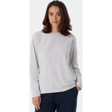 SCHIESSER Mix+Relax T-shirt - dames shirt lange mouwen grijs-gemeleerd