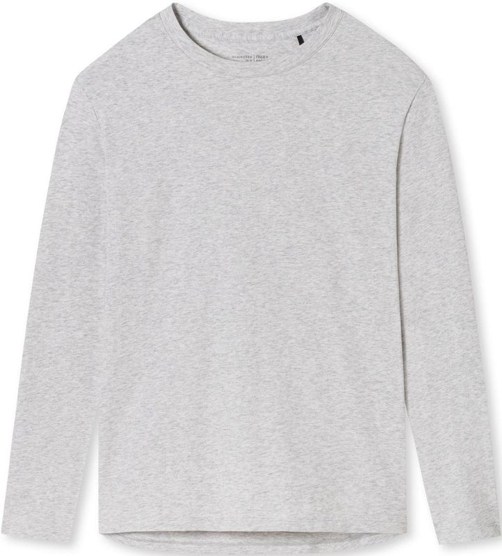 SCHIESSER Mix+Relax T-shirt - dames shirt lange mouwen grijs-gemeleerd