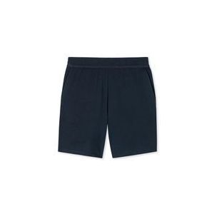 Schiesser - Korte Pyjama Broek - Blauw - Jersey Katoenen Vrouwen Pyjamabroek