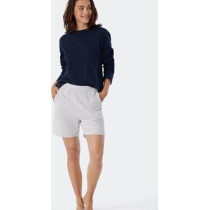 SCHIESSER Mix+Relax loungebroek kort - dames broek kort grijs-gemeleerd