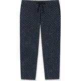 SCHIESSER Mix+Relax nachtkleding dames - dames broek 3/4-lengte stippen donkerblauw