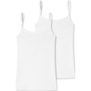 SCHIESSER - UNCOVER Cotton - Top met Spaghettibandjes - Wit