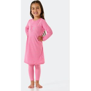 Schiesser - Mädchen Schlafanzug Nachthemd met Leggings - Lang - 100% Organic Bio Baumwolle