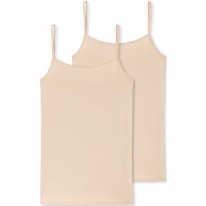 Schiesser - 174388 - Ondershirt - Sand - 95% Katoen / 5% EL - 2-Pack