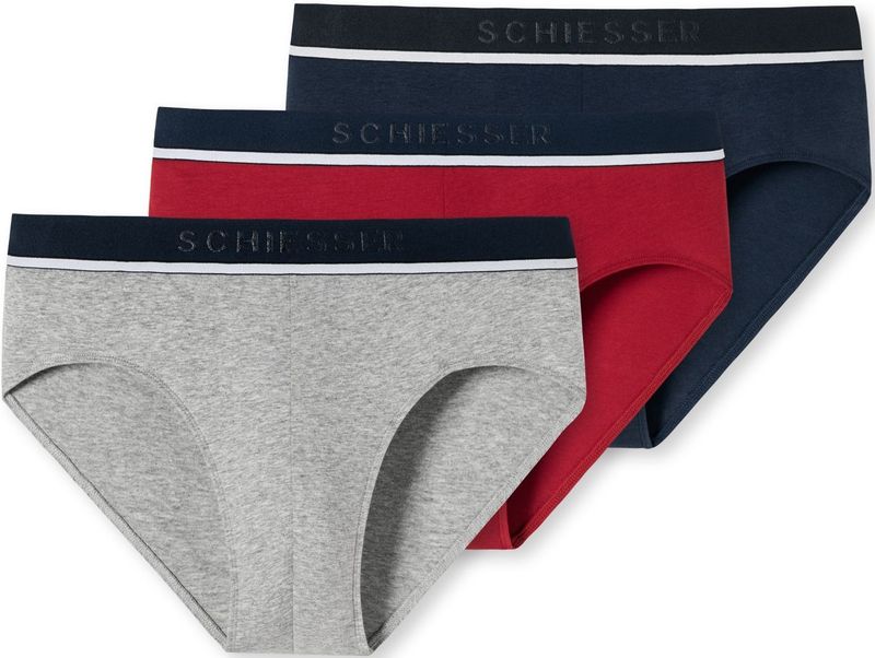 Schiesser - 179571 - Slips - Assorted 3 - 95% Katoen / 5% EL
